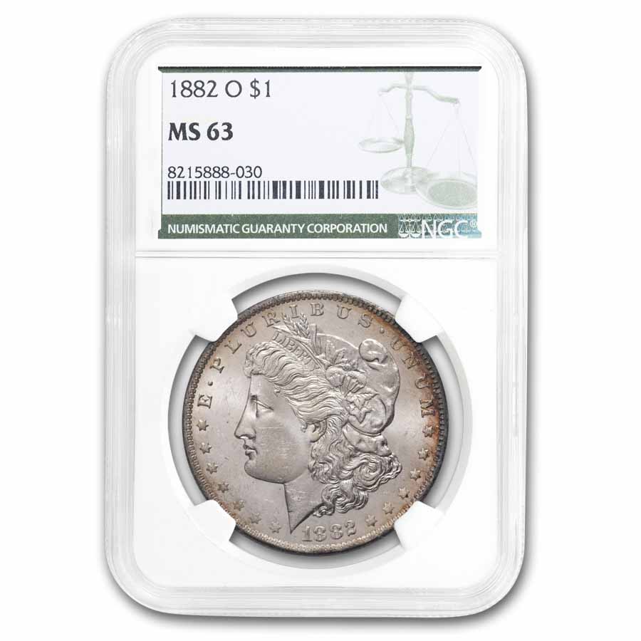 Buy 1882-O Morgan Dollar MS-63 NGC (Green Label) Toned | APMEX