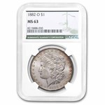 1882-O Morgan Dollar MS-63 NGC (Green Label) Toned