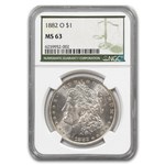 1882-O Morgan Dollar MS-63 NGC (Green Label)