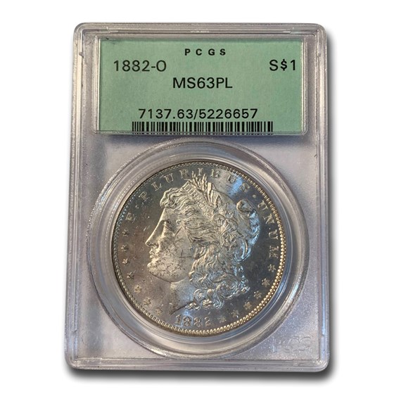 1882-O Morgan Dollar MS-63 PL PCGS 1882-O Morgan Dollar MS-63 PL PCGS