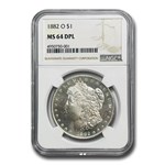 1882-O Morgan Dollar MS-64 DPL NGC