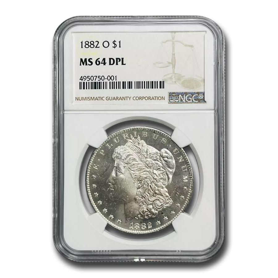 1882-O Morgan Dollar MS-64 DPL NGC