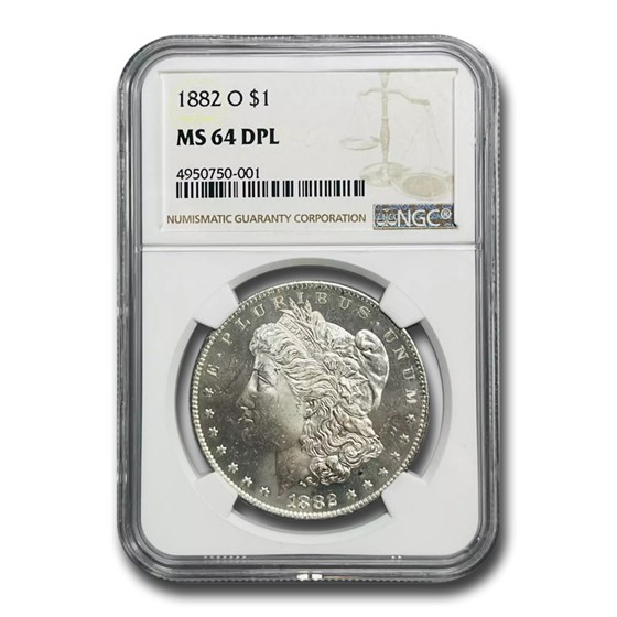 1882-O Morgan Dollar MS-64 DPL NGC 1882-O Morgan Dollar MS-64 DPL NGC