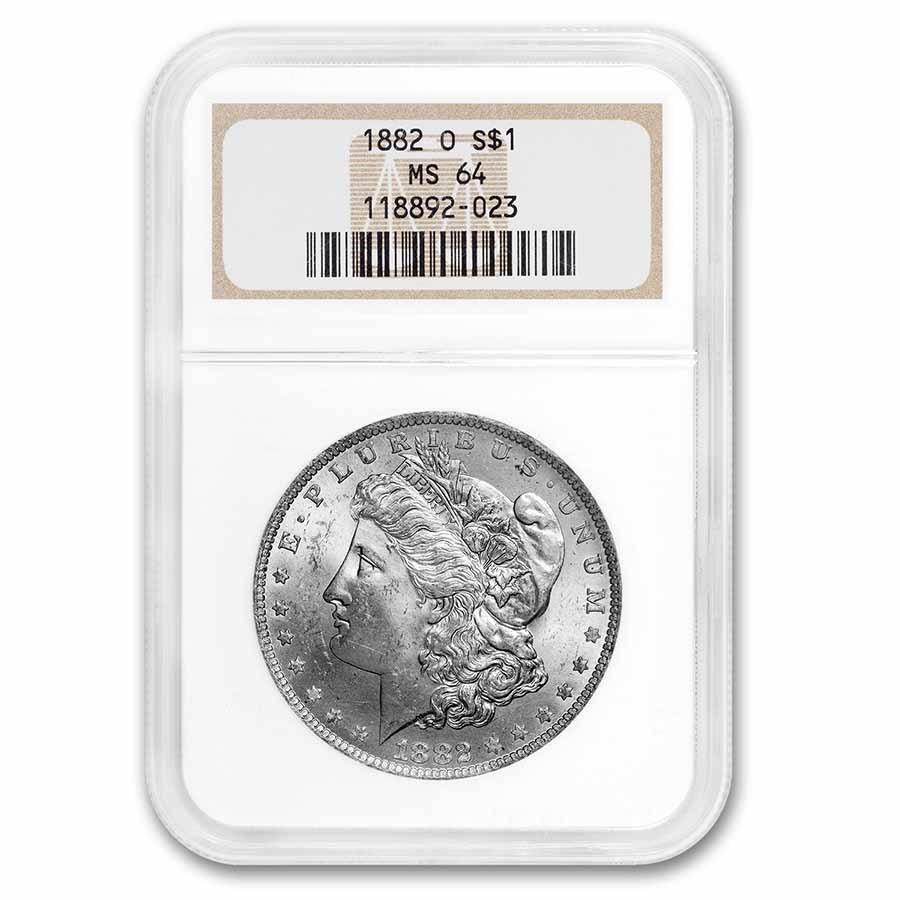 1882-O Morgan Dollar MS-64 NGC