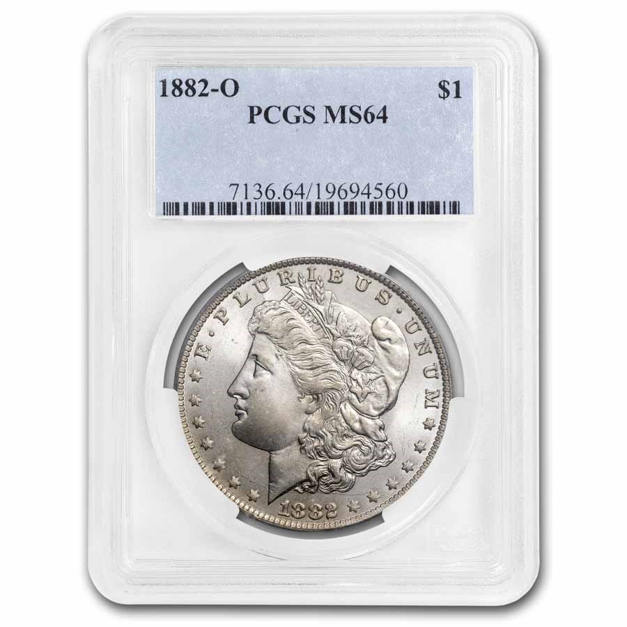 1882-O Morgan Dollar MS-64 PCGS
