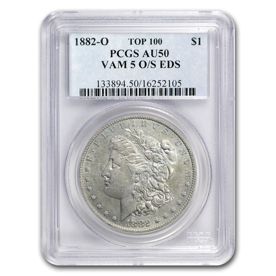 1882-O/S AU-50 PCGS (VAM-5, EDS, Top-100) 1882-O/S AU-50 PCGS (VAM-5, EDS, Top-100)