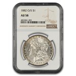 1882-O/S Morgan Dollar AU-58 NGC