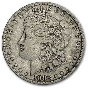 1882-O/S Morgan Dollar Fine