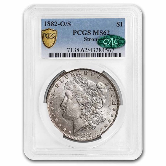 1882-O/S Morgan Dollar MS-62 PCGS CAC (Strong) 1882-O/S Morgan Dollar MS-62 PCGS CAC (Strong)