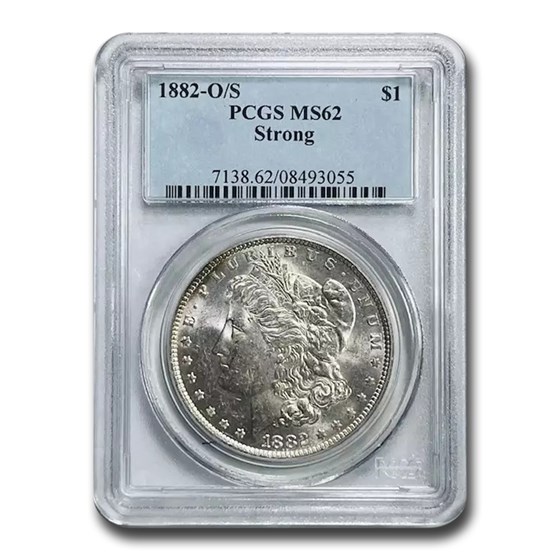 1882-O/S Morgan Dollar MS-62 PCGS (Strong) 1882-O/S Morgan Dollar MS-62 PCGS (Strong)