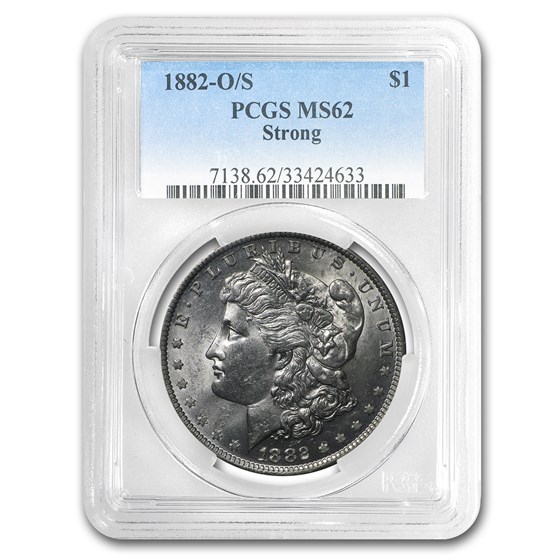 1882-O/S Morgan Dollar MS-62 PCGS (Strong) 1882-O/S Morgan Dollar MS-62 PCGS (Strong)