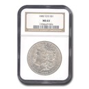 1882-O/S Morgan Dollar MS-63 NGC