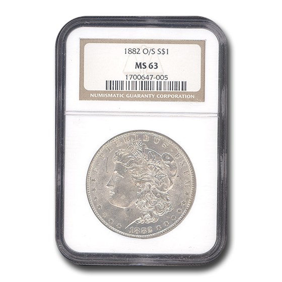 1882-O/S Morgan Dollar MS-63 NGC