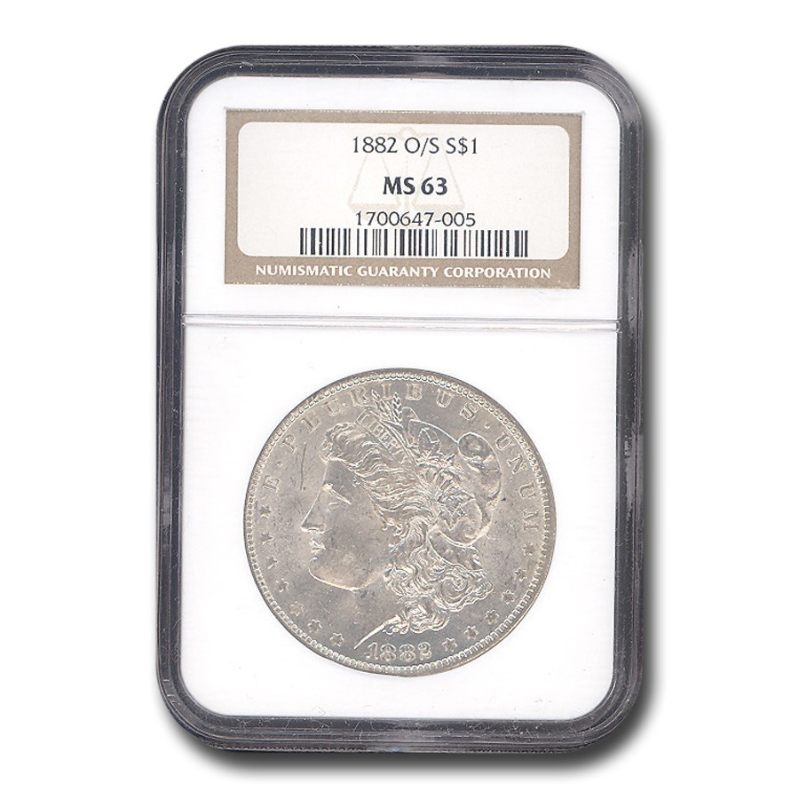 1882-O/S Morgan Dollar MS-63 NGC
