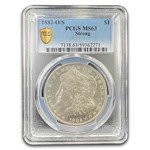 1882-O/S Morgan Dollar MS-63 PCGS (Strong)
