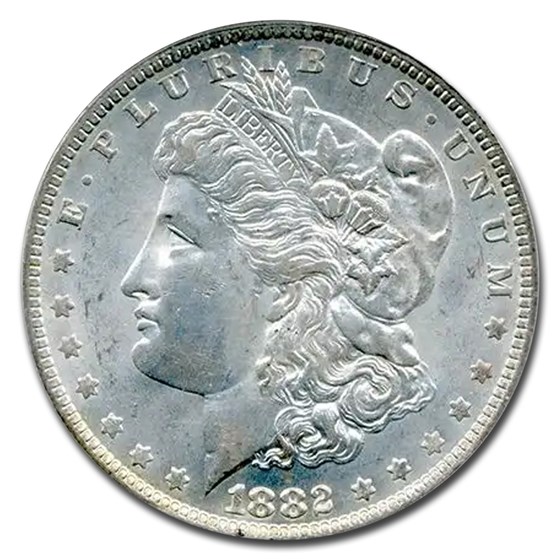 1882-O/S Morgan Dollar MS-64 PCGS (Weak) 1882-O/S Morgan Dollar MS-64 PCGS (Weak)
