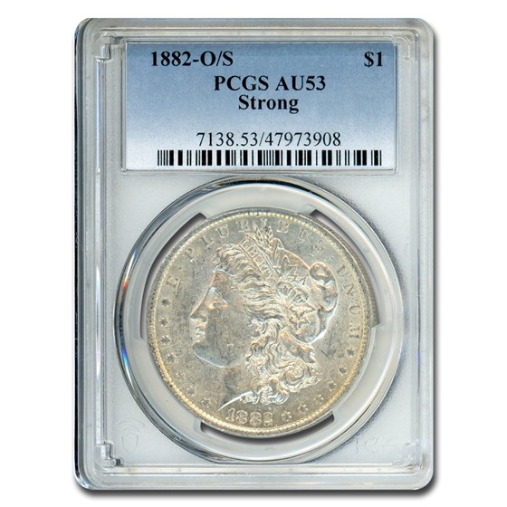 1882-O/S Morgan Dollar Strong AU-53 PCGS (VAM Top-100) 1882-O/S Morgan Dollar Strong AU-53 PCGS (VAM Top-100)