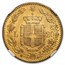 1882-R Italy Gold 20 Lire Umberto I MS-62 NGC