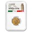 1882-R Italy Gold 20 Lire Umberto I MS-62 NGC