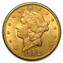 1882-S $20 Liberty Gold Double Eagle AU