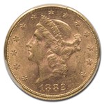 1882-S $20 Liberty Gold Double Eagle MS-60 PCGS