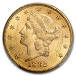 1882-S $20 Liberty Gold Double Eagle MS-61 PCGS