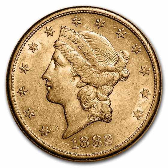 1882-S $20 Liberty Gold Double Eagle XF 1882-S $20 Liberty Gold Double Eagle XF