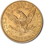 1882-S $5 Liberty Gold Half Eagle AU