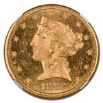 1882-S $5 Liberty Gold Half Eagle MS-64 NGC CAC (PL)