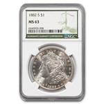1882-S Morgan Dollar MS-63 NGC (Green Label)