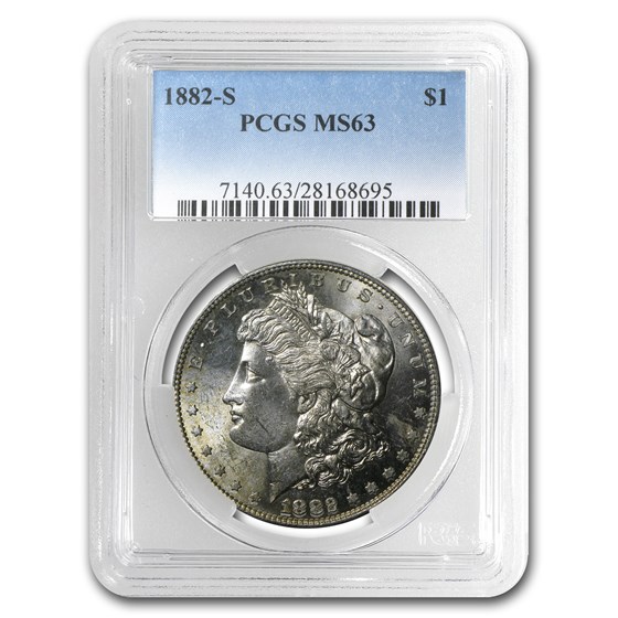 1882-S Morgan Dollar MS-63 PCGS 1882-S Morgan Dollar MS-63 PCGS