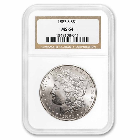 1882-S Morgan Dollar MS-64 NGC 1882-S Morgan Dollar MS-64 NGC