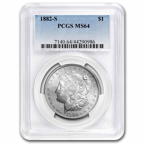 1882-S Morgan Dollar MS-64 PCGS 1882-S Morgan Dollar MS-64 PCGS