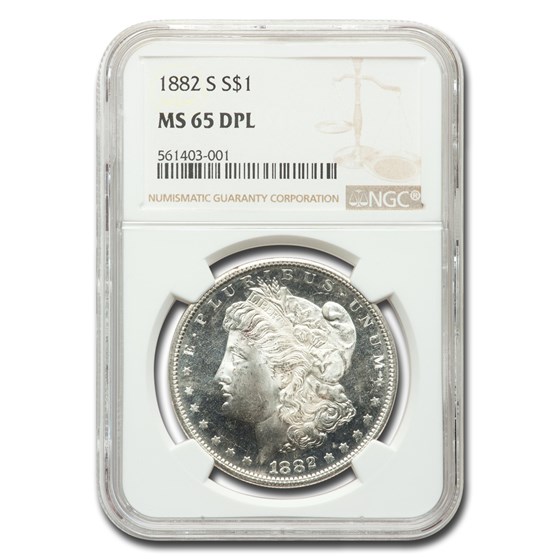 1882-S Morgan Dollar MS-65 DPL NGC 1882-S Morgan Dollar MS-65 DPL NGC