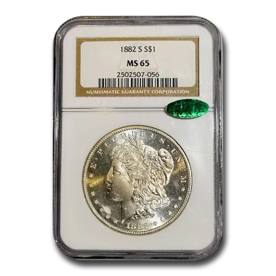 1882-S Morgan Dollar MS-65 NGC CAC