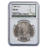 1882-S Morgan Dollar MS-66 NGC (Green Label)