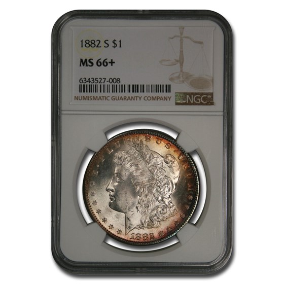 1882-S Morgan Dollar MS-66+ NGC (Plus Designation)