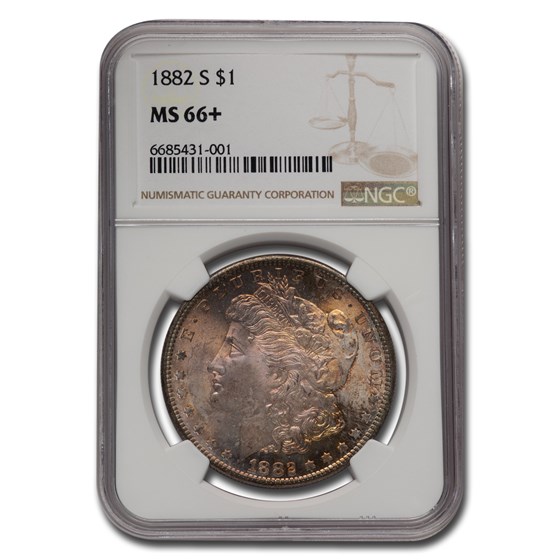 1882-S Morgan Dollar MS-66+ NGC (Plus Designation) 1882-S Morgan Dollar MS-66+ NGC (Plus Designation)