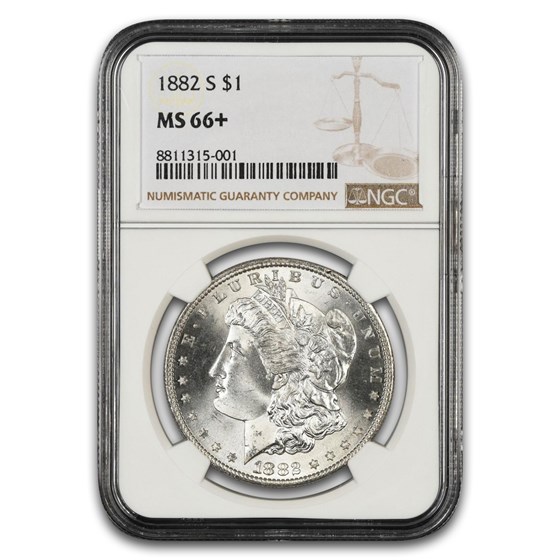 1882-S Morgan Dollar MS-66+ NGC (Plus Designation)