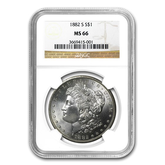 1882-S Morgan Dollar MS-66 NGC 1882-S Morgan Dollar MS-66 NGC