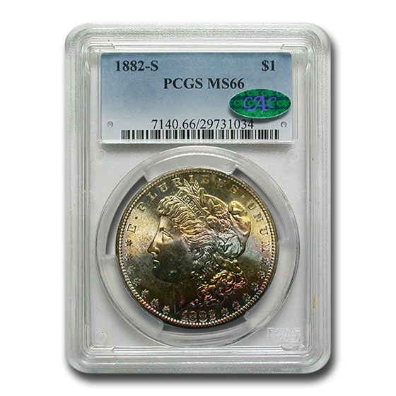 1882-S Morgan Dollar MS-66 PCGS CAC 1882-S Morgan Dollar MS-66 PCGS CAC
