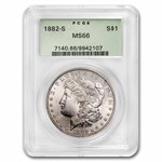 1882-S Morgan Dollar MS-66 PCGS