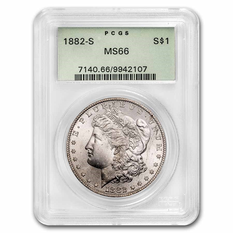 1882-S Morgan Dollar MS-66 PCGS