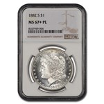 1882-S Morgan Dollar MS-67+ NGC (PL)