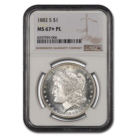 1882-S Morgan Dollar MS-67+ NGC (PL) 1882-S Morgan Dollar MS-67+ NGC (PL)