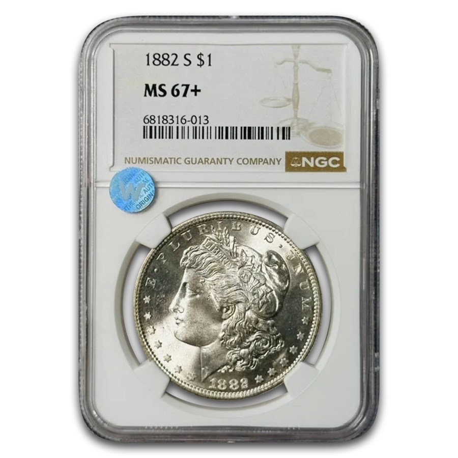 1882-S Morgan Dollar MS-67+ NGC