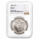 1882-S Morgan Dollar MS-67 NGC