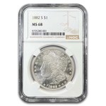 1882-S Morgan Dollar MS-68 NGC