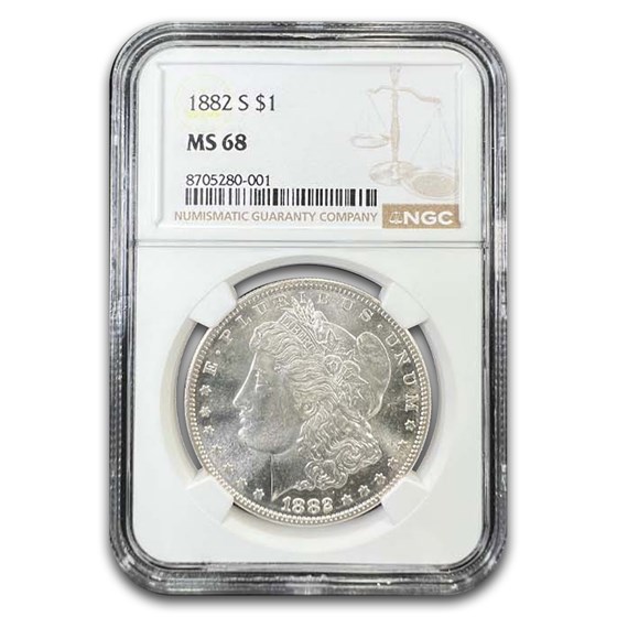 1882-S Morgan Dollar MS-68 NGC