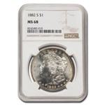 1882-S Morgan Dollar MS-68 NGC